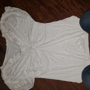 Cotton stretch knotted top